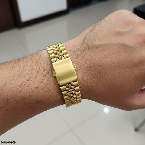 MHL00109 HWR Round Blue Dial Men's Watch - MHL