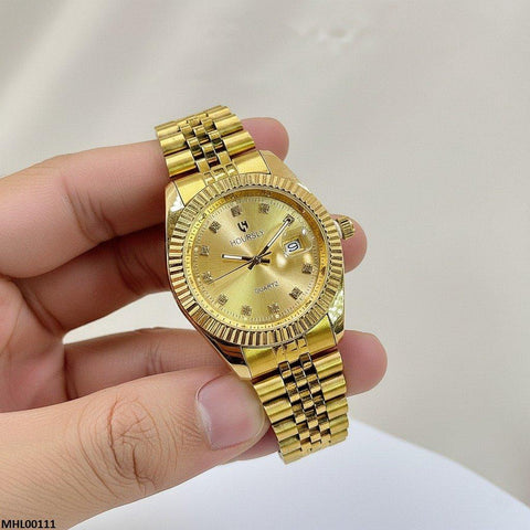 MHL00111 HWR Round Champagne Dial Men's Watch - MHL