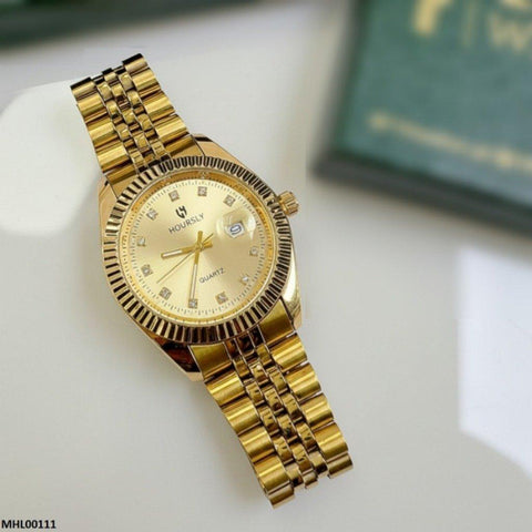 MHL00111 HWR Round Champagne Dial Men's Watch - MHL