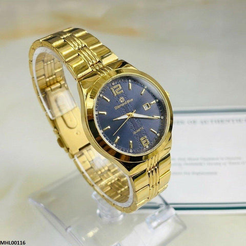 MHL00116 HWR Round Stone Texture Dial Men's Watch - MHL