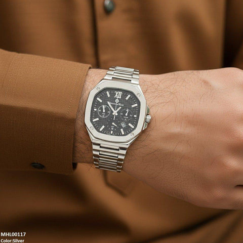 MHL00117 HWR Hexagon Dial Men's Watch - MHL