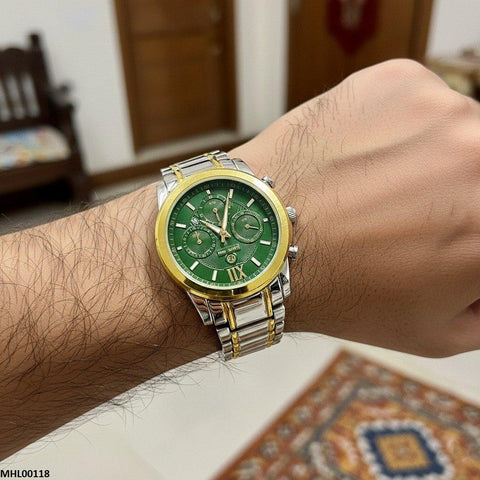MHL00118 HWR Round Bezel Men's Watch - MHL