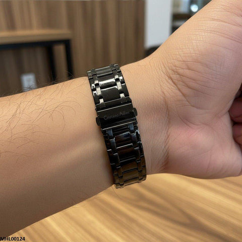 MHL00124 HWR Rectangle Black Dial Men's Watch - MHL