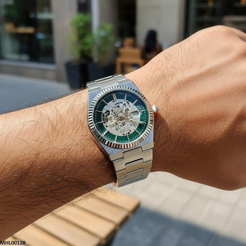 MHL00128 HWR Round Vault Dial Men's Watch - MHL