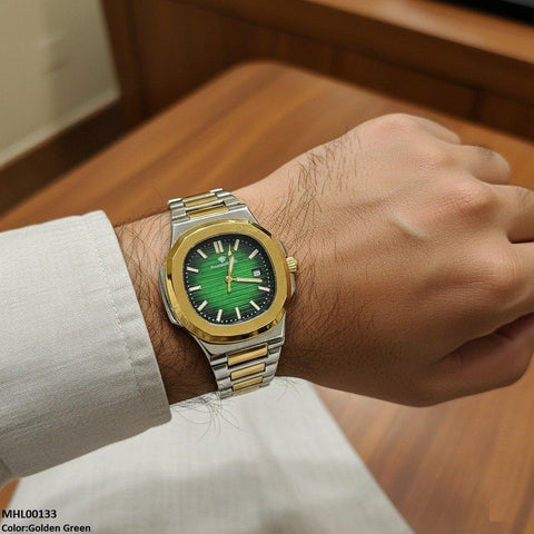 MHL00133 HWR Hexagon Bezel Men's Watch - MHL