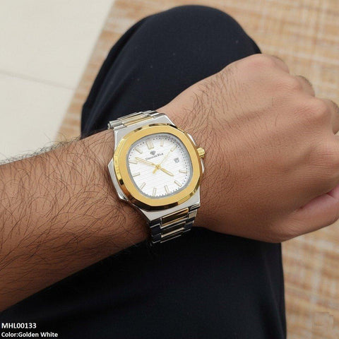 MHL00133 HWR Hexagon Bezel Men's Watch - MHL