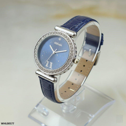WHL00577 HWR Round Blue Dial Women's Watch - WHL