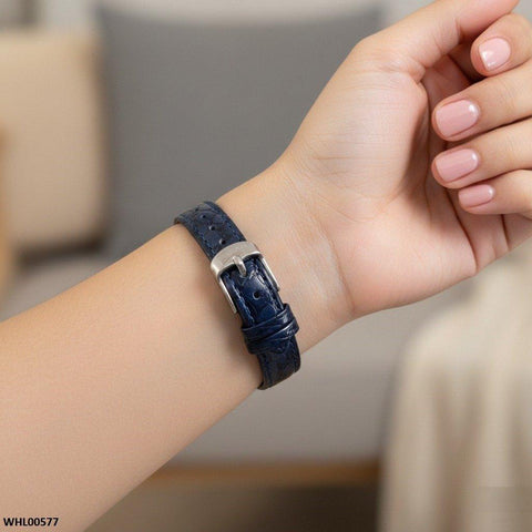 WHL00577 HWR Round Blue Dial Women's Watch - WHL