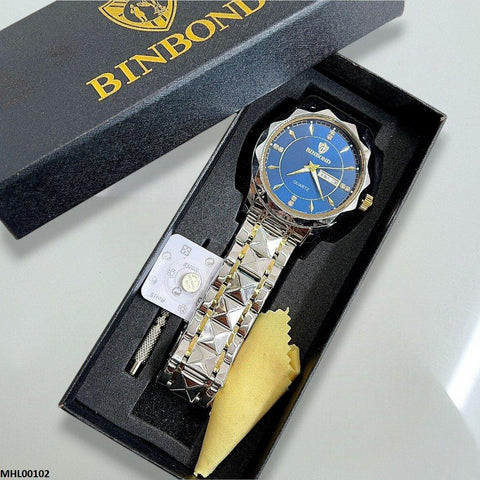 MHL00102 HWR Round Blue Dial Men's Watch - MHL