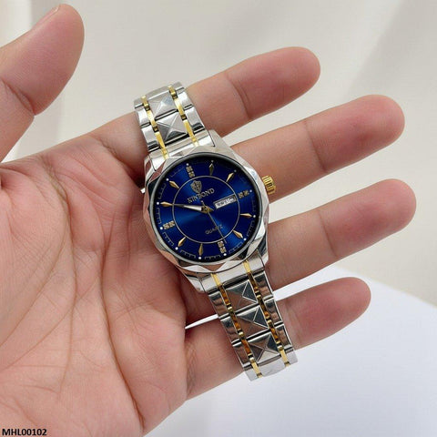 MHL00102 HWR Round Blue Dial Men's Watch - MHL