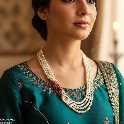 CMLH00062 FRN Pearl Layered Mala - CMLH