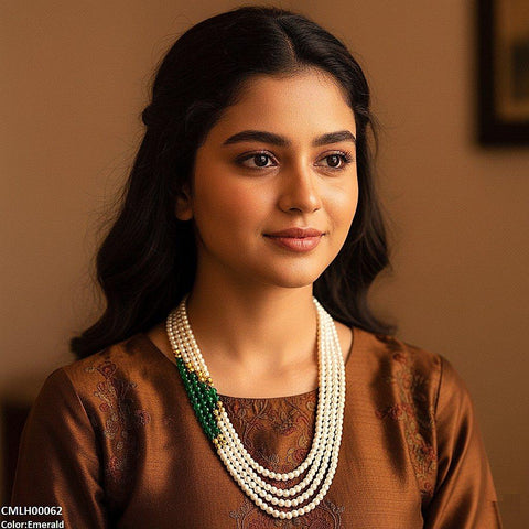 CMLH00062 FRN Pearl Layered Mala - CMLH