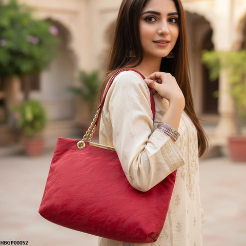 HBGP00052 Zareen Velvora Tote Ladies Hand Bag