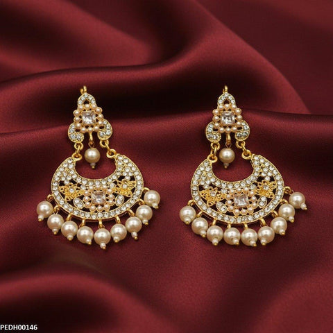 PEDH00146 MZM Moon Drop Earrings - PEDH