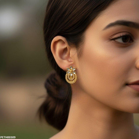 PETH00309 MZM Pearl Flower Tops Pair - PETH