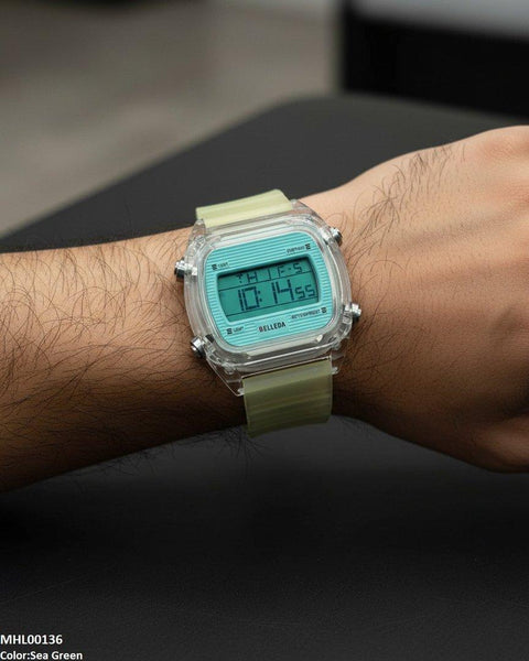 MHL00136 IWA Square Digital Sports Men's Watch - MHL