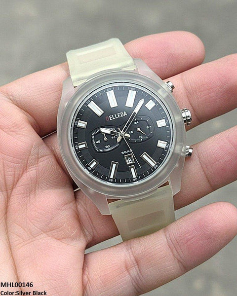 MHL00146 IWA Round Double Digital Dial Sports Men's Watch - MHL