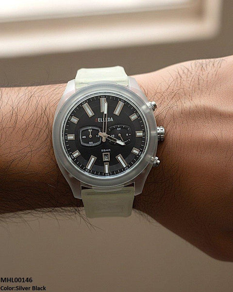 MHL00146 IWA Round Double Digital Dial Sports Men's Watch - MHL