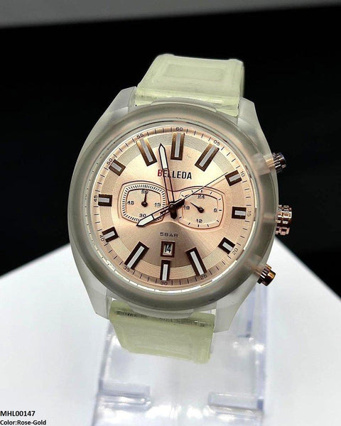 MHL00147 IWA Round Double Digital Dial Sports Men's Watch - MHL