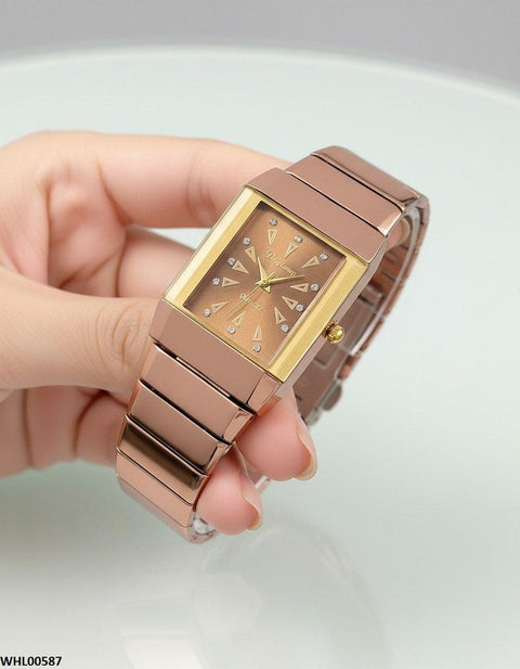 WHL00587 IWA Square Stone Dial Women's Watch - WHL