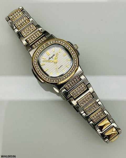 WHL00596 HWR Round Tow-Tone Women's Watch - WHL