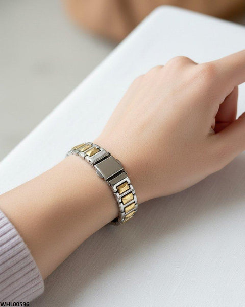 WHL00596 HWR Round Tow-Tone Women's Watch - WHL