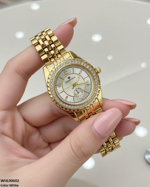 WHL00602 HWR Round Double Dial Women's Watch - WHL