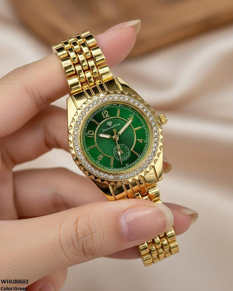 WHL00602 HWR Round Double Dial Women's Watch - WHL