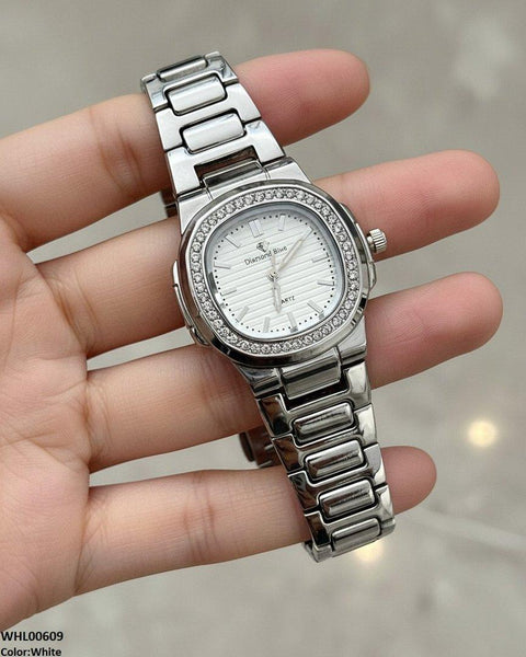 WHL00609 HWR Round Stone Dial Women's Watch - WHL