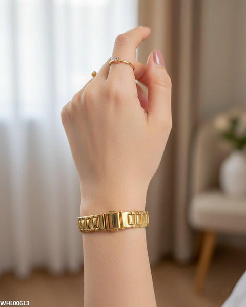 WHL00613 HWR Round Rhinestone Women's Watch - WHL