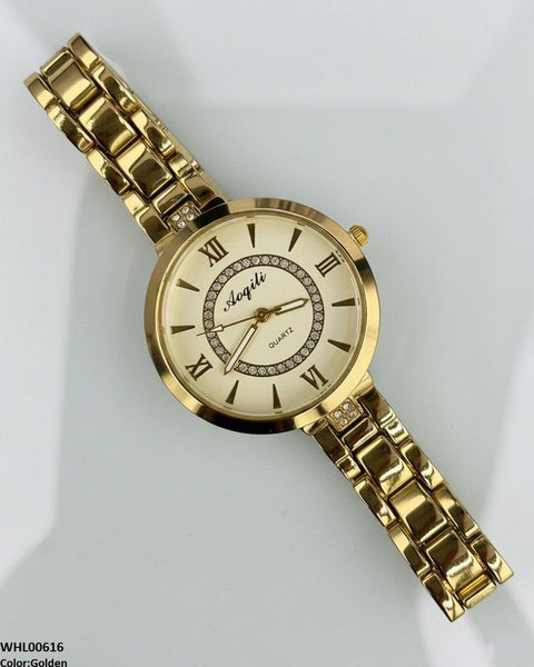 WHL00616 HWR Double Round Stone Women's Watch - WHL