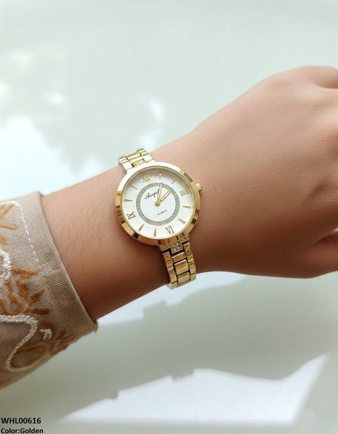 WHL00616 HWR Double Round Stone Women's Watch - WHL