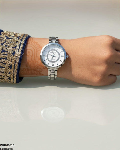 WHL00616 HWR Double Round Stone Women's Watch - WHL