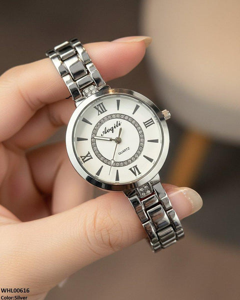 WHL00616 HWR Double Round Stone Women's Watch - WHL