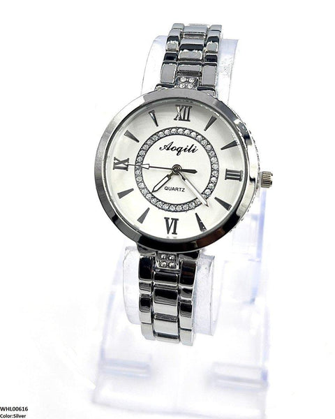 WHL00616 HWR Double Round Stone Women's Watch - WHL