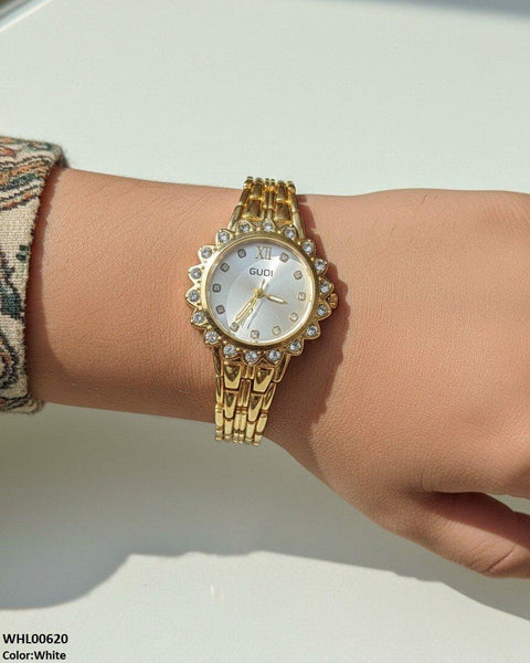 WHL00620 HWR Flower Round Dial Women's Watch - WHL
