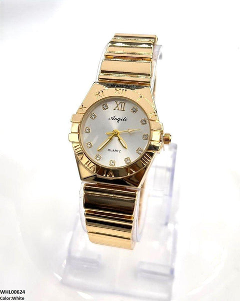 WHL00624 HWR Round Stone Dial  Women's Watch - WHL