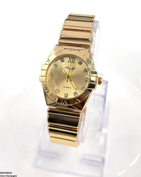 WHL00624 HWR Round Stone Dial  Women's Watch - WHL