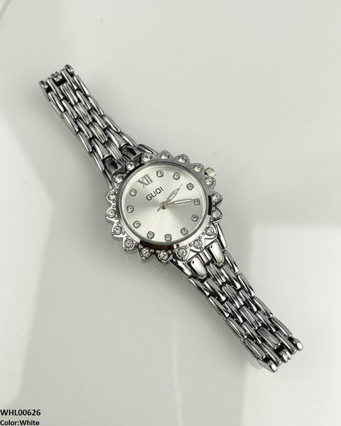 WHL00626 HWR Round Stone Dial Women's Watch - WHL