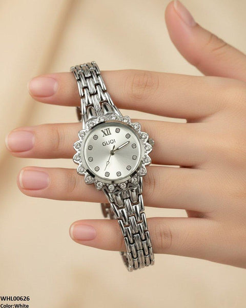 WHL00626 HWR Round Stone Dial Women's Watch - WHL