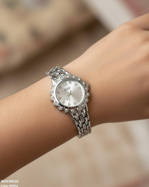 WHL00626 HWR Round Stone Dial Women's Watch - WHL