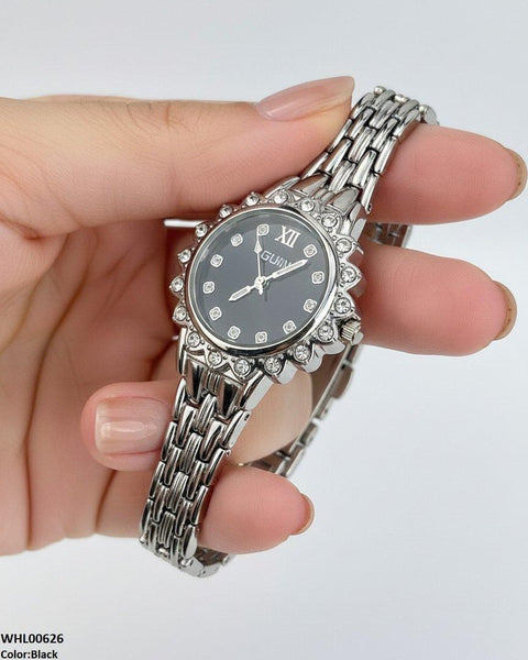 WHL00626 HWR Round Stone Dial Women's Watch - WHL