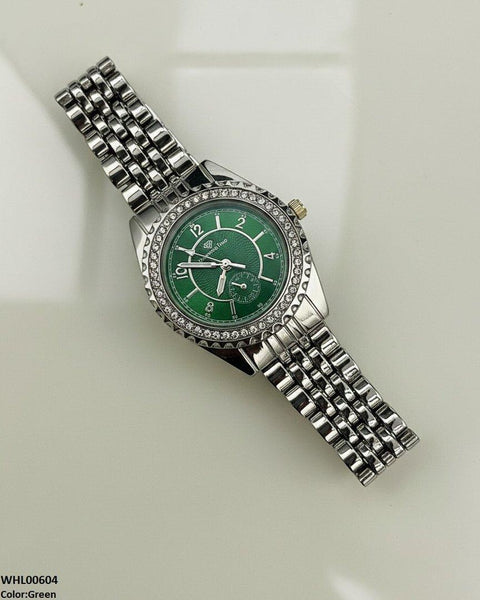 WHL00604 HWR Round Number's Dial Women's Watch - WHL