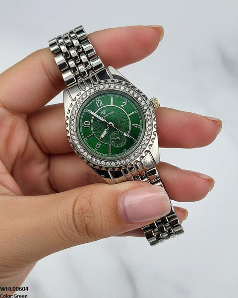WHL00604 HWR Round Number's Dial Women's Watch - WHL