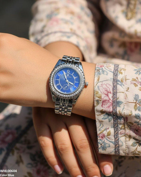 WHL00604 HWR Round Number's Dial Women's Watch - WHL