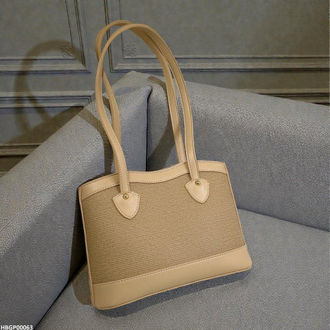 HBGP00063 Wheat Beige Weave Tote