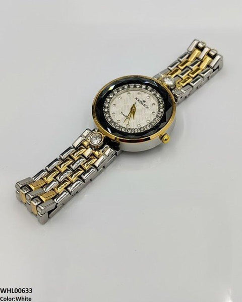 WHL00633 ZWA Round Rhinestone Dial Women's Watch - WHL