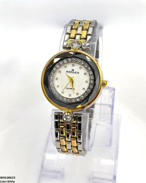 WHL00633 ZWA Round Rhinestone Dial Women's Watch - WHL