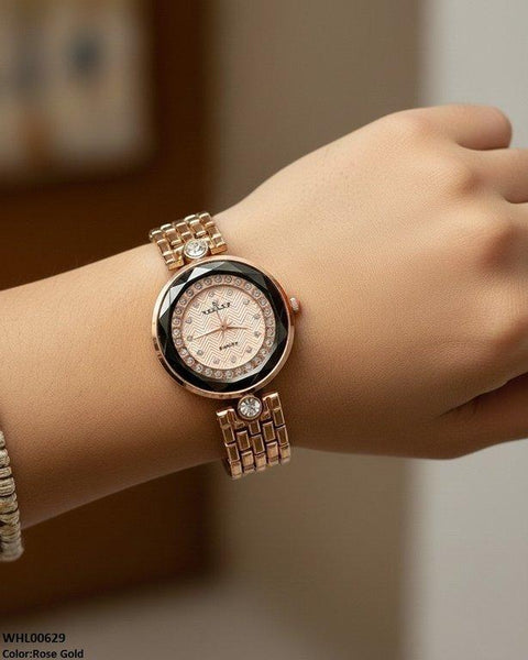 WHL00629 ZWA Round Stone Dial Women's Watch - WHL
