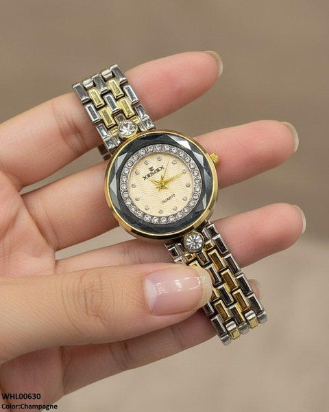 WHL00630 ZWA Round Stone Dial Women's Watch - WHL